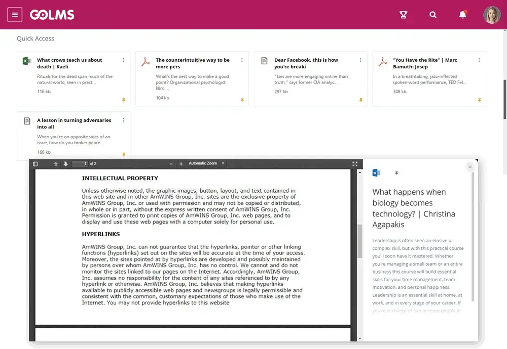 Güvenli PDF ve Video
